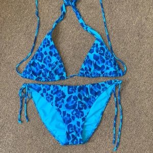 Blue bikini